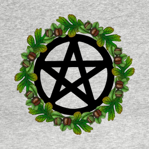 Pentagram wreath by stickypixie